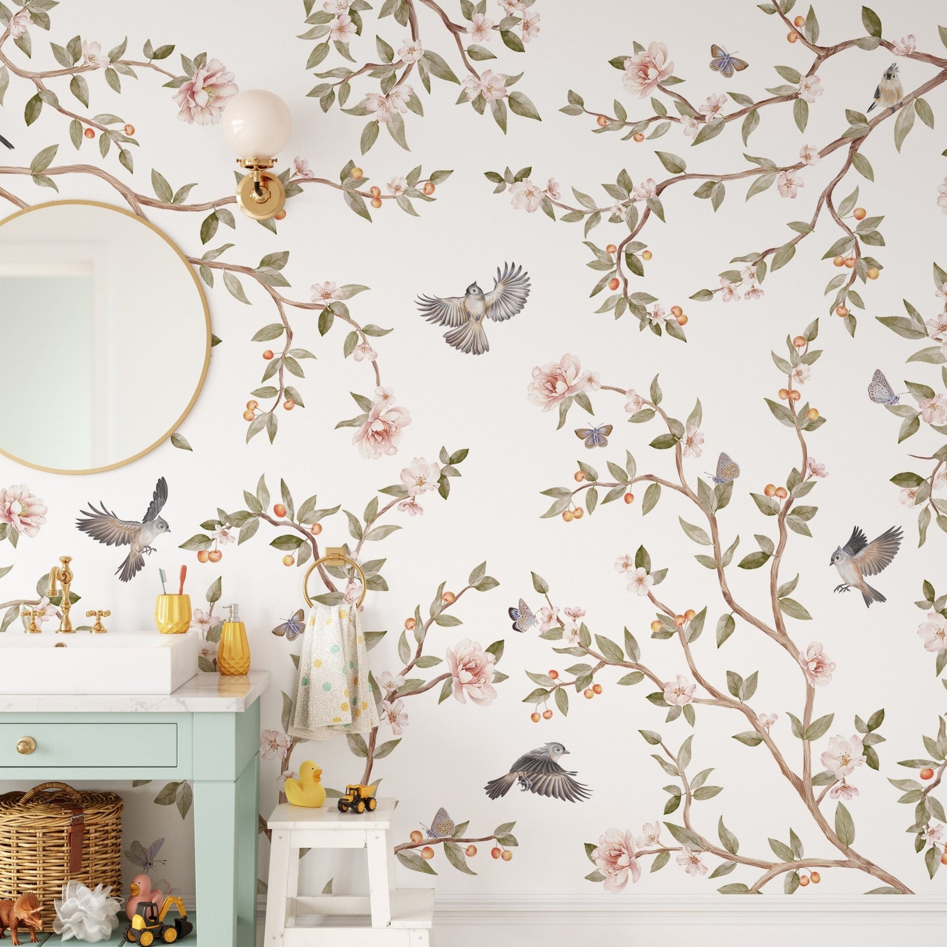 Summer Roses Wall Murals - Giffywalls KB71
