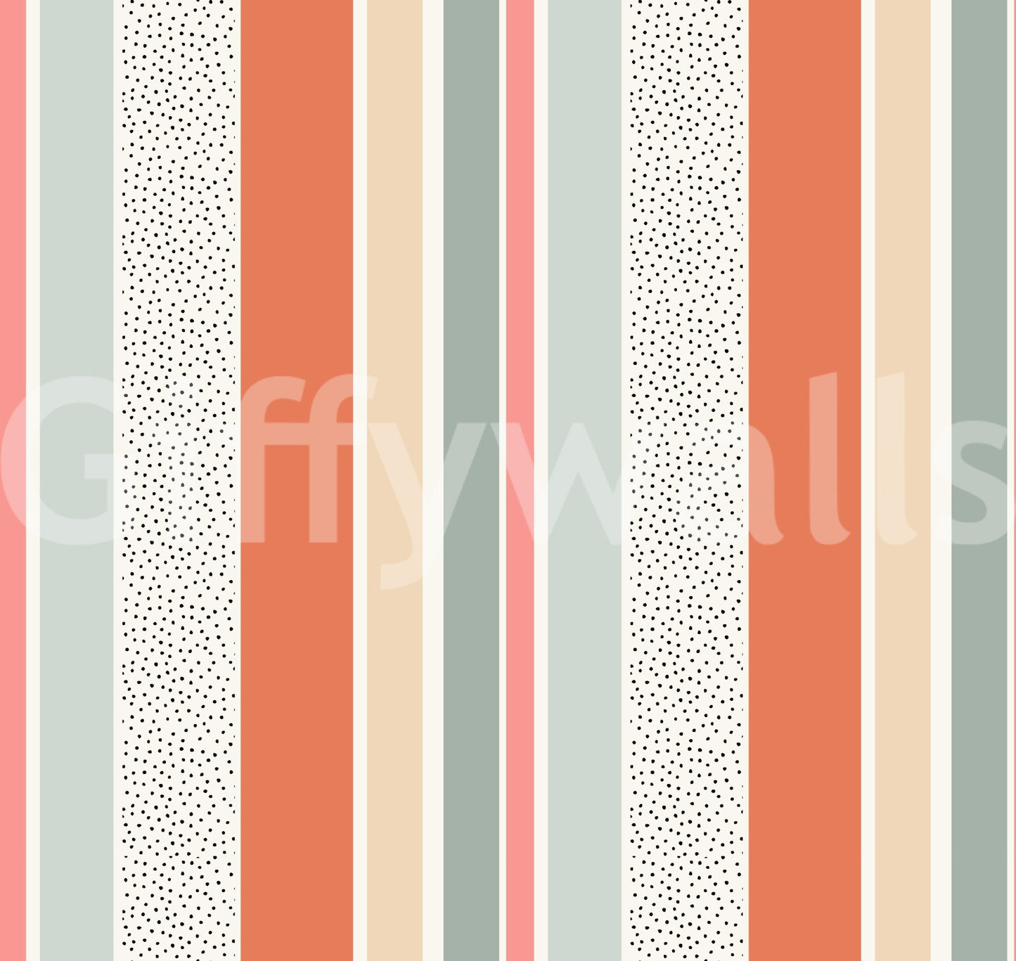 Summer Stripes Wallpaper with a playful touch.

