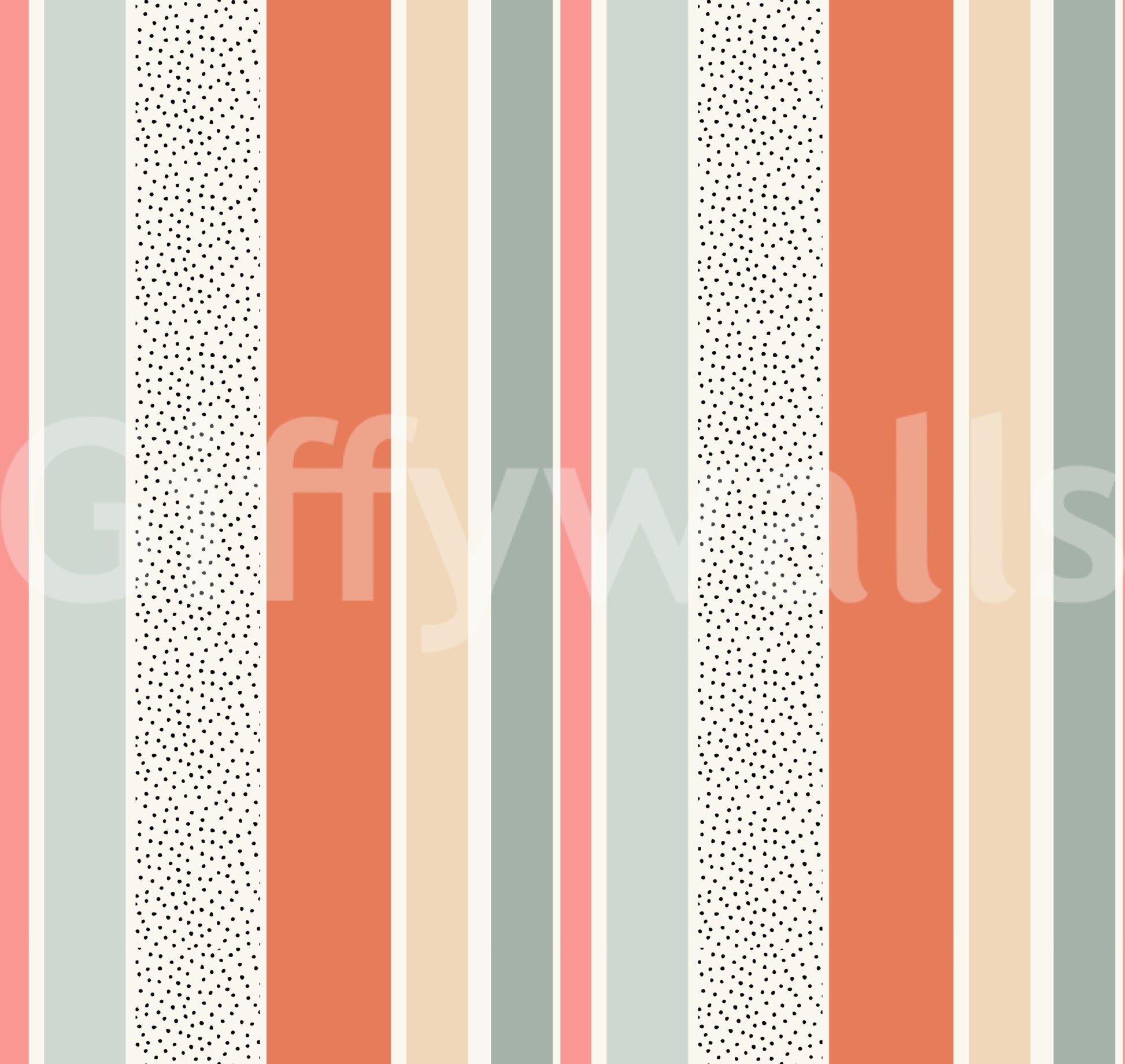 Summer Stripes Wallpaper with a playful touch.

