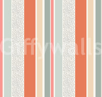 Summer Stripes Wallpaper with a playful touch.

