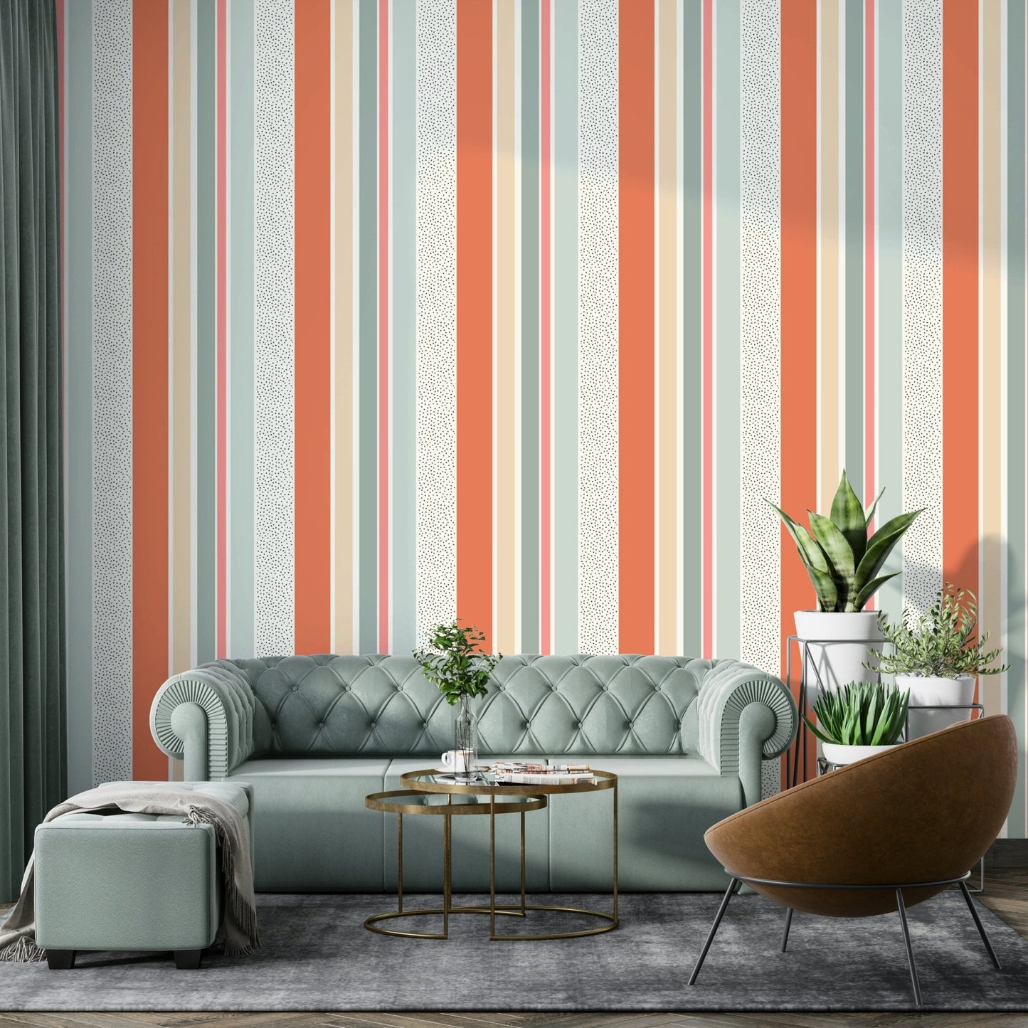 Summer Stripes Wallpaper with vibrant colors.

