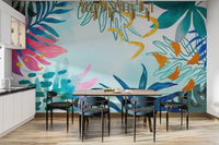 Summer Watercolors Wallpaper Mural - Giffywalls tropical-07