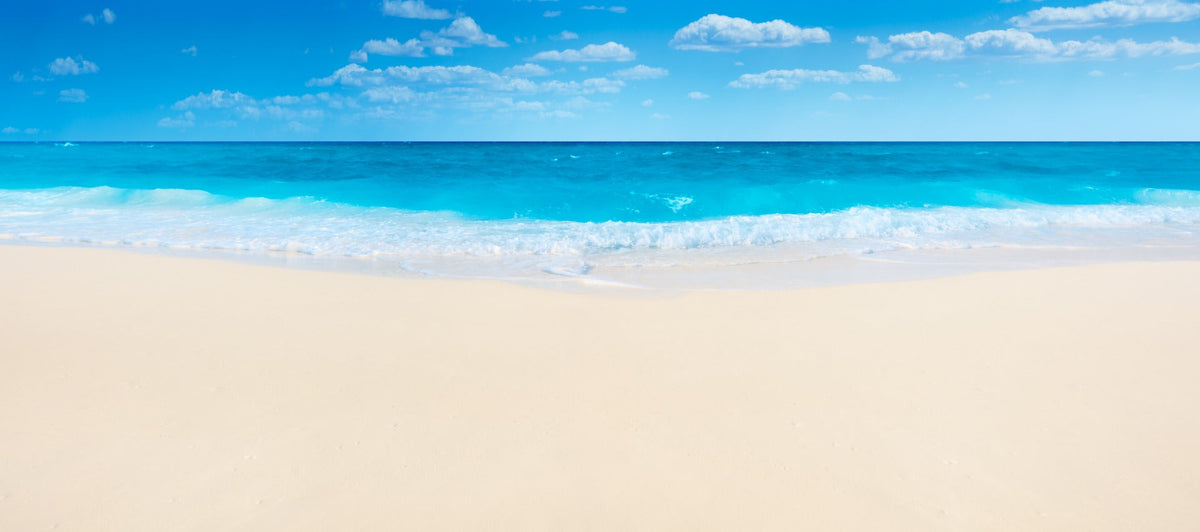 Summer Beach Wallpaper Mural in your room — zoomed