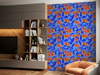Soft orange and lemon mural wallpaper, GD1011