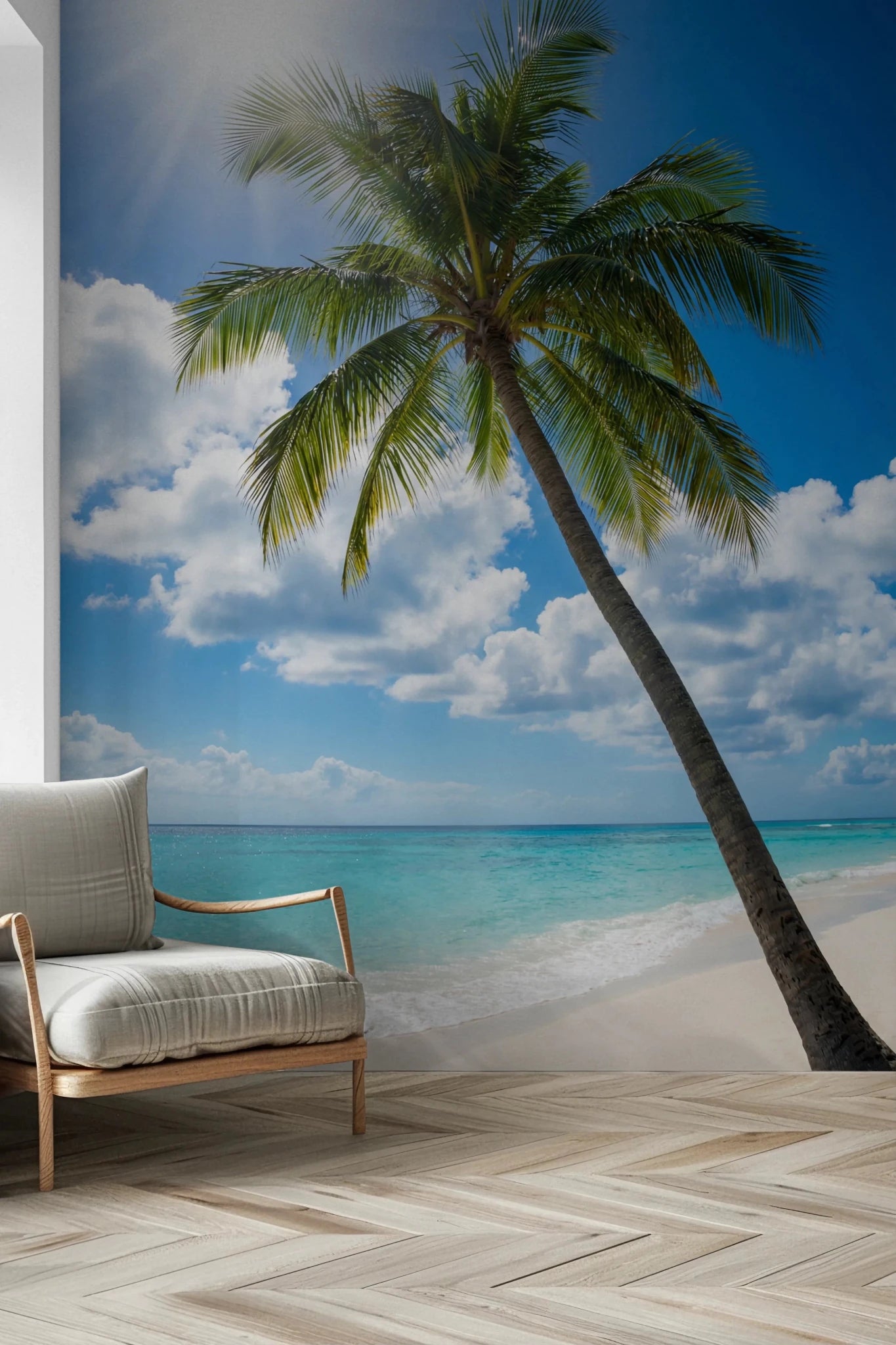 Sun-Kissed Palms Wall Mural