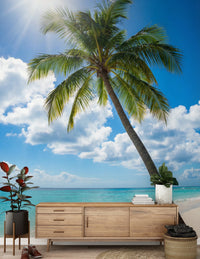 Sun-Kissed Palms Wall Mural