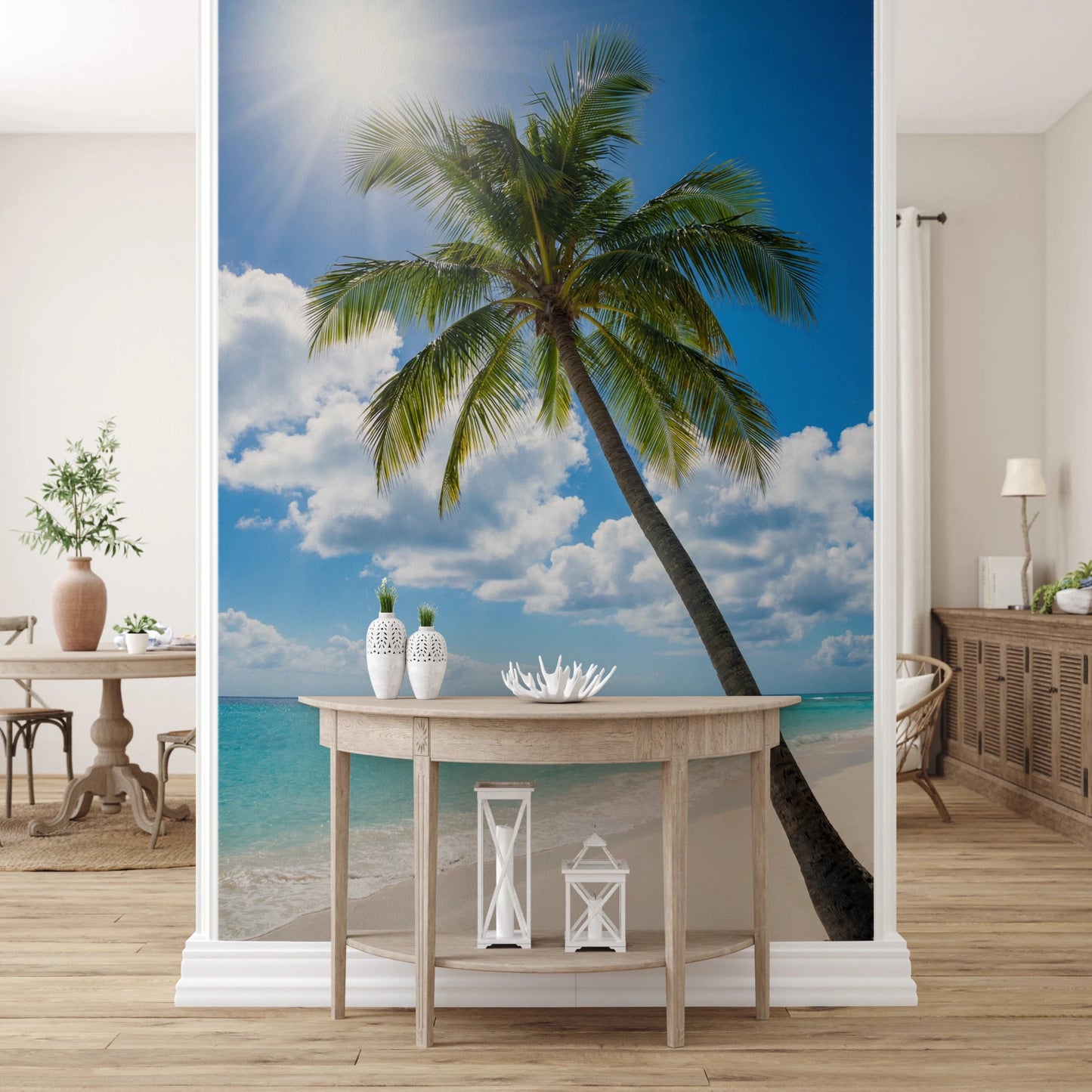 Sun-Kissed Palms Wall Mural