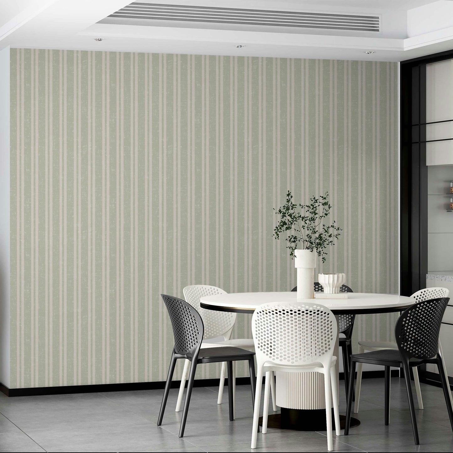 Vintage-inspired stripe wallpaper pattern GD679

