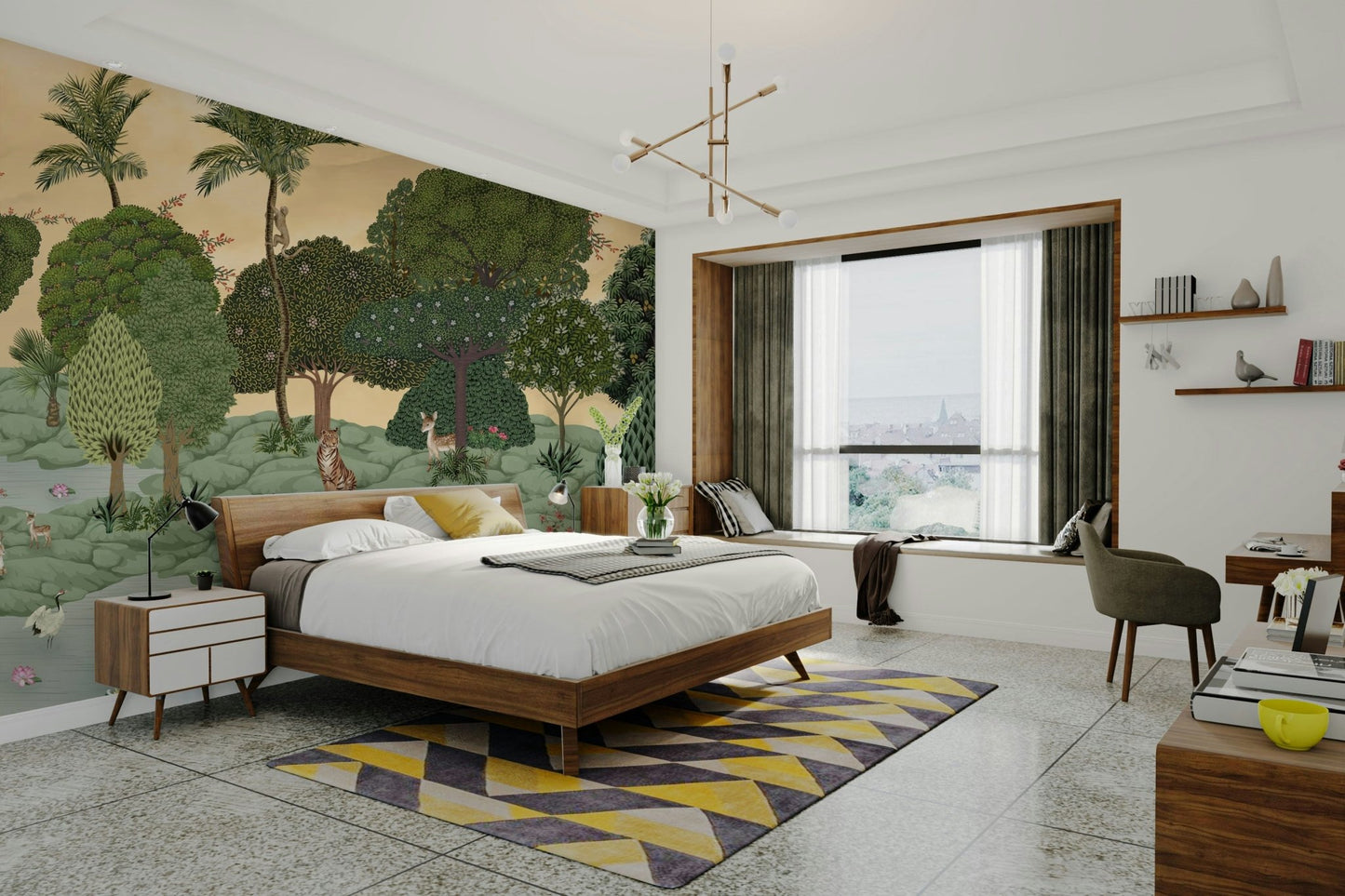 The overall feel is quiet and serene.

