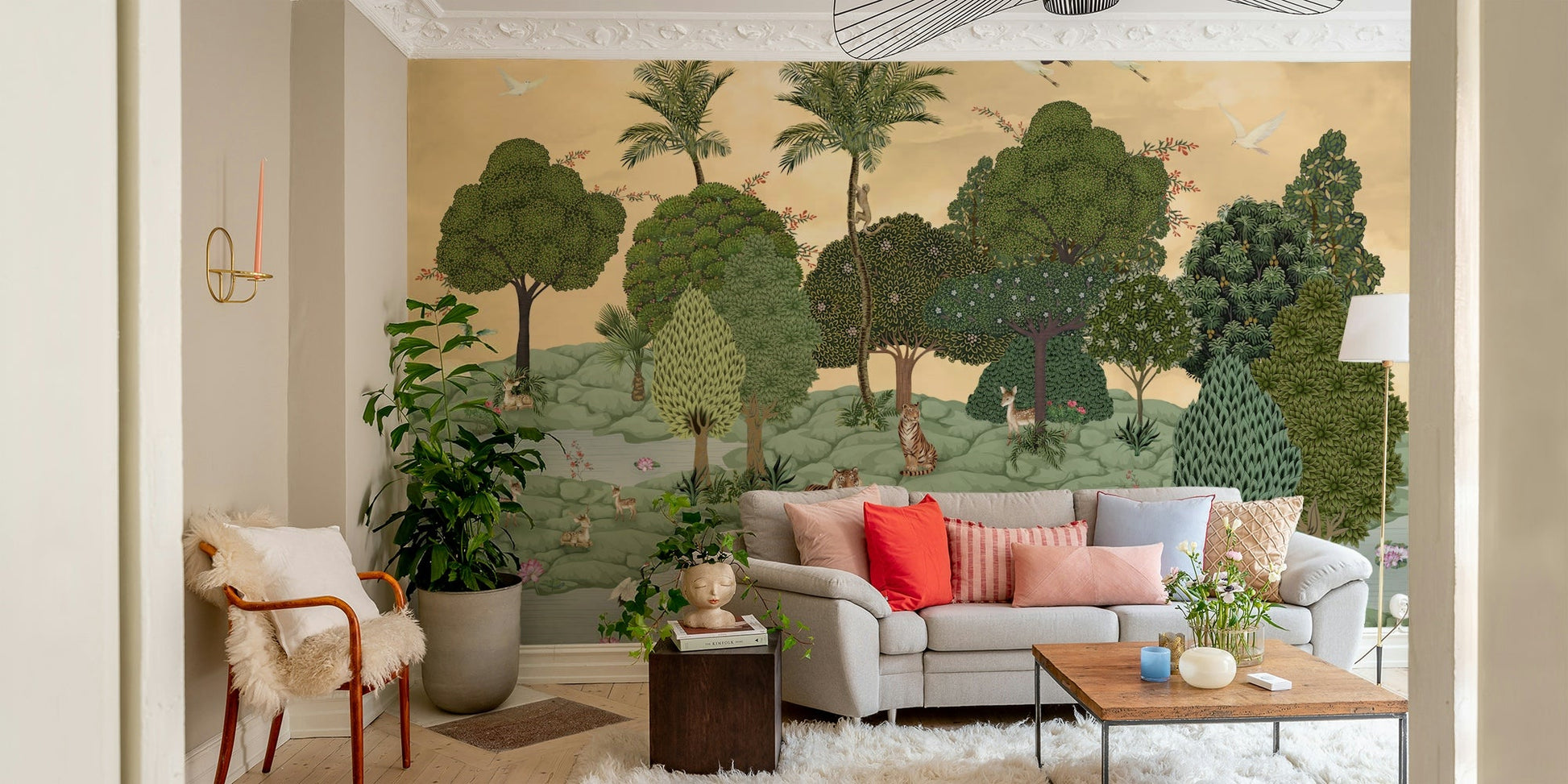 The design feels peaceful and organic.

