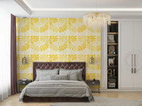 Light floral wallpaper featuring sunlit blooms

