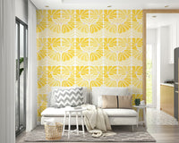 Daisies mural with a fresh, airy feel

