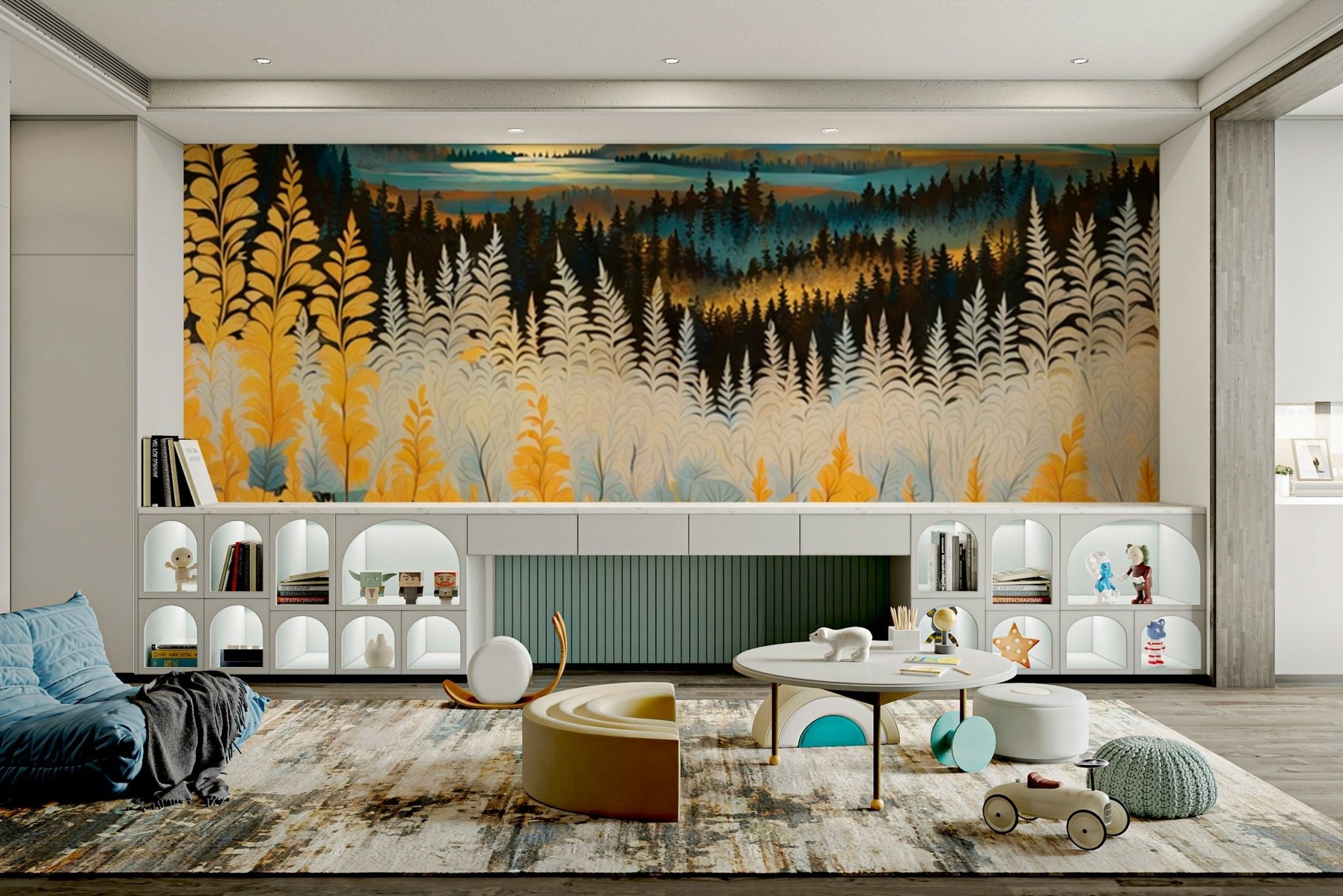 The design features gentle, sweeping mountain slopes. GD4207

