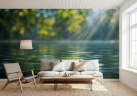 Calm water surface wall mural