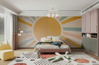 A simple dirt path winds gently through the field.

