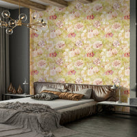 Spring leaves pattern wall decor.
