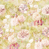 Peaceful plant design wall mural.
