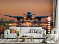 Durable material texture of Sunrise Arrival Wall Mural