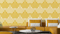 A wall mural featuring an elegant, abstract Art Deco pattern. GD3644
 
