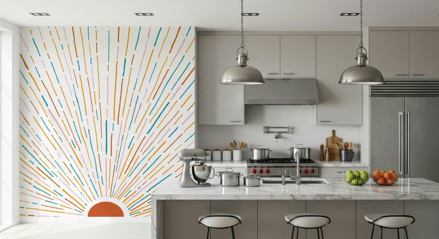 Sunrise Burst Wall Mural -2674537