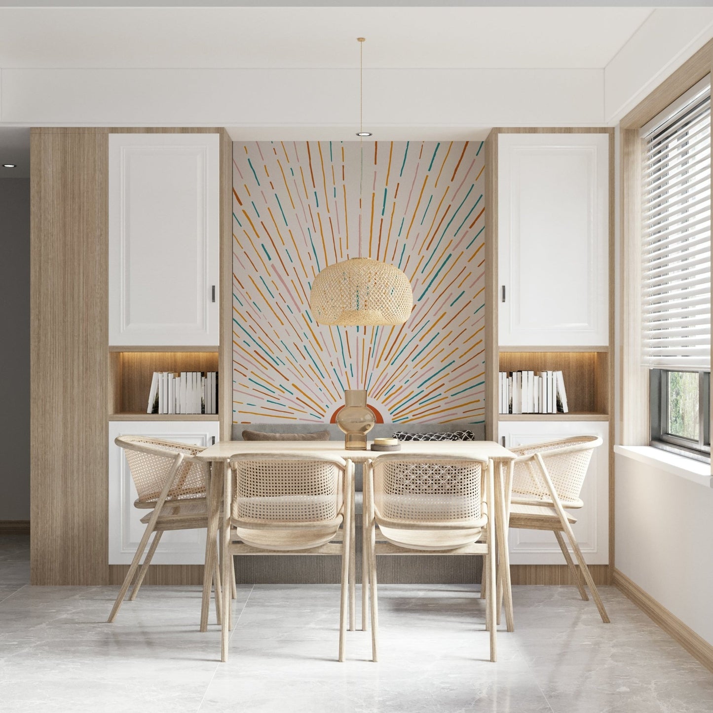 Sunrise Burst Wall Mural -2674537