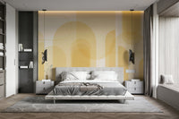 Wall mural with smooth blended hues

