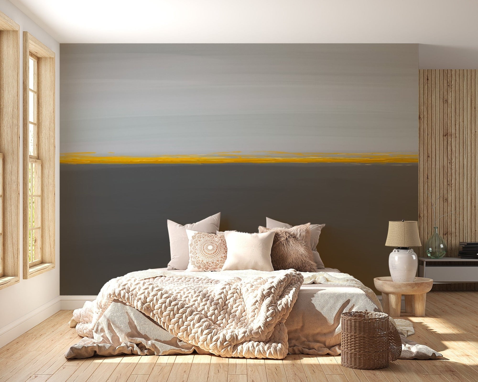 Horizon sunrise wallpaper for bedrooms, B464
