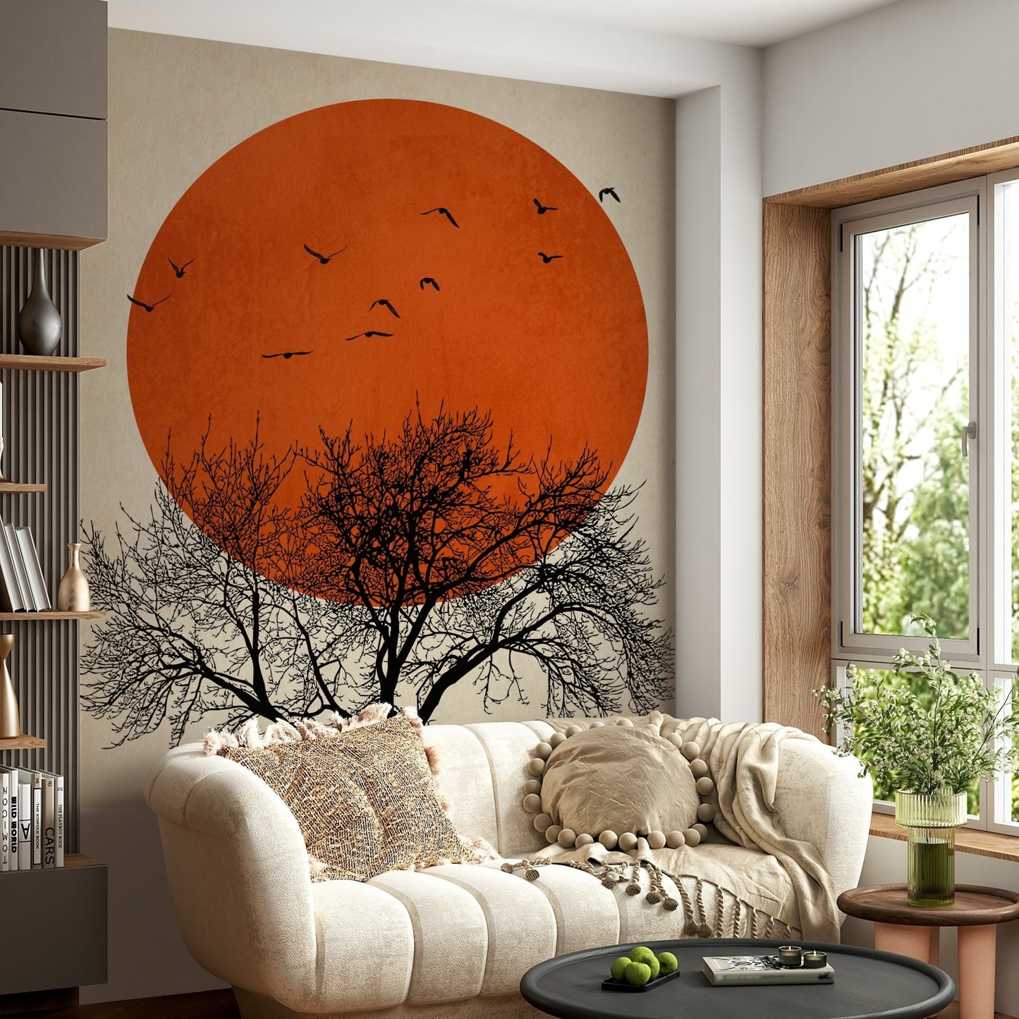 It gives a feeling of tranquility and dreamy contemplation.
