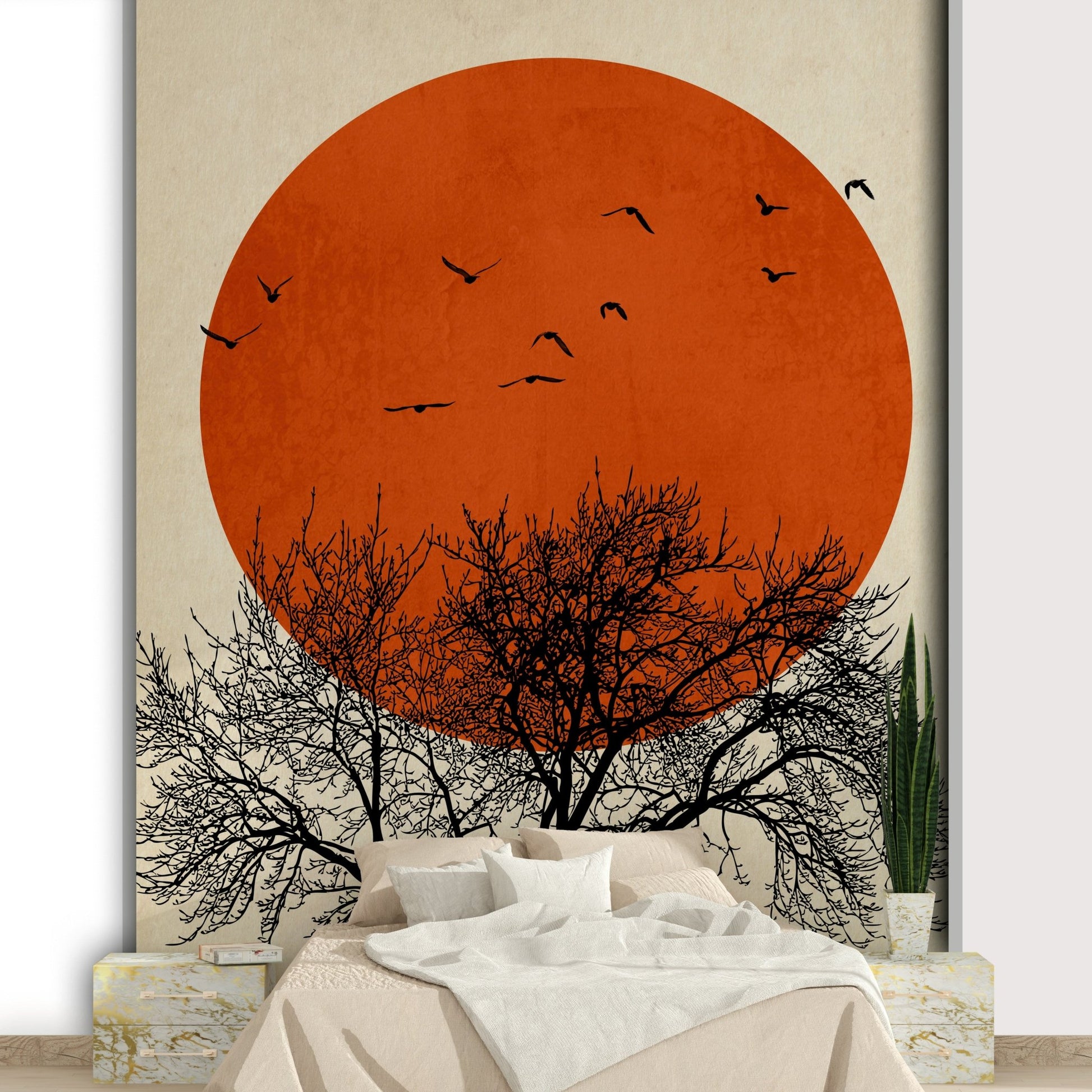 The mural covers a significant wall area.
