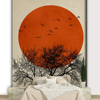 The mural covers a significant wall area.
