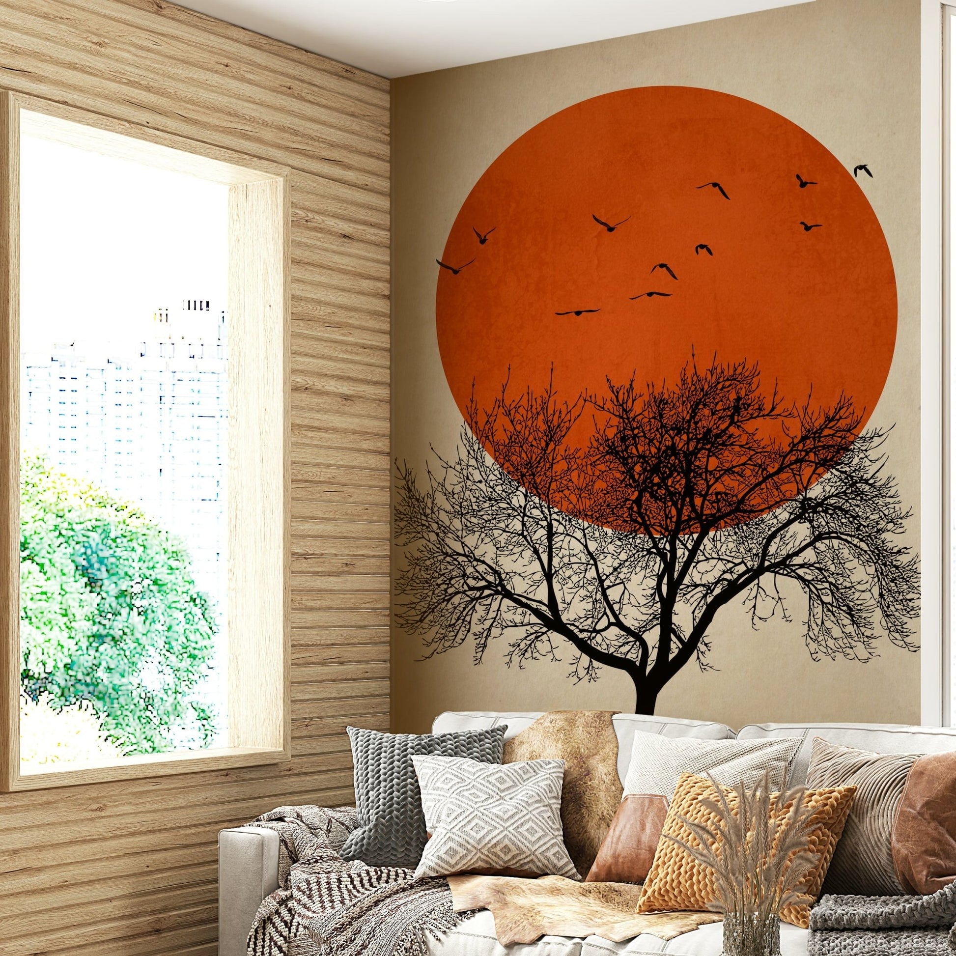 Features a dreamy sunset scene, possibly with stylized clouds or gentle silhouettes.
