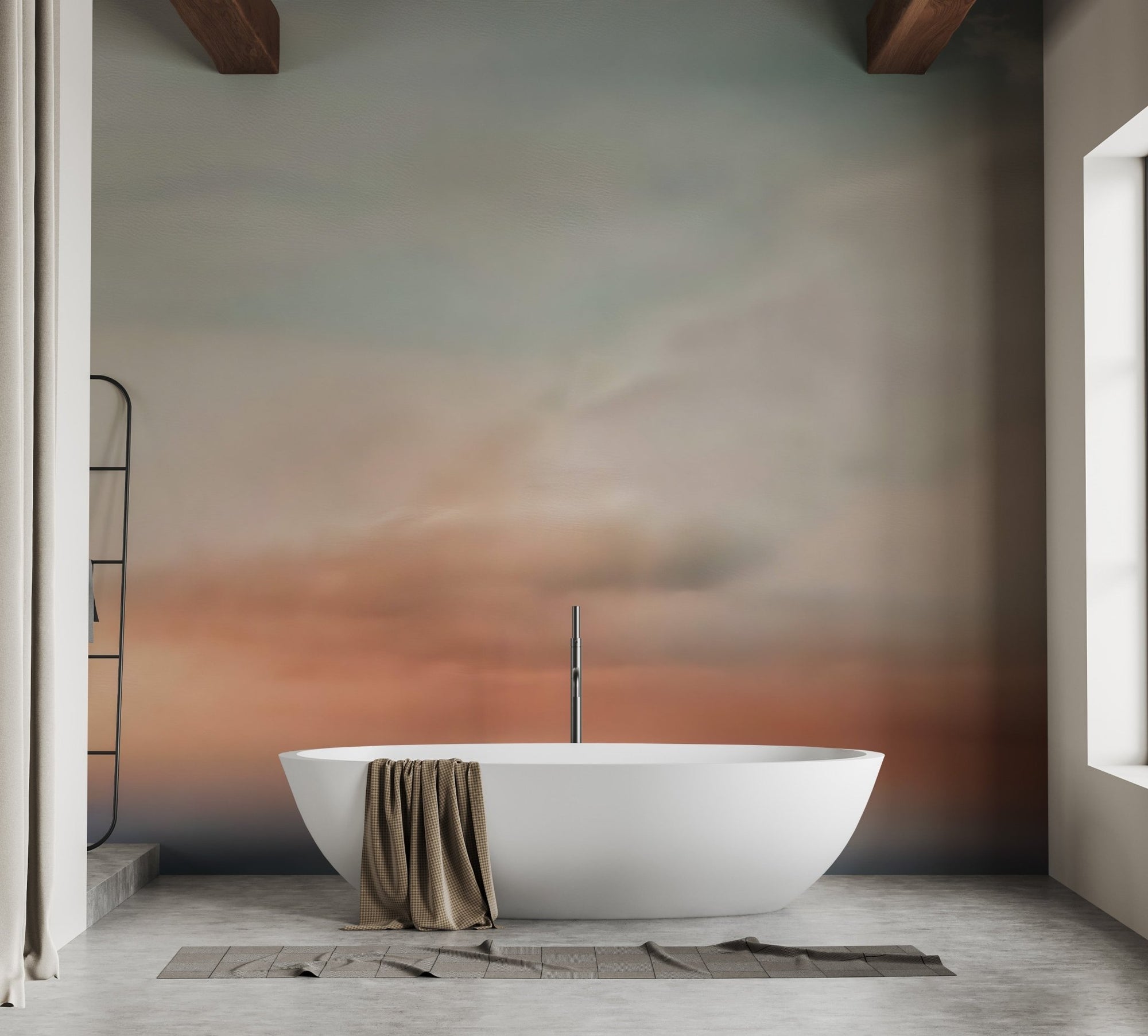 Sunset Dreams Wall Mural adds tranquility to bathroom decor C385