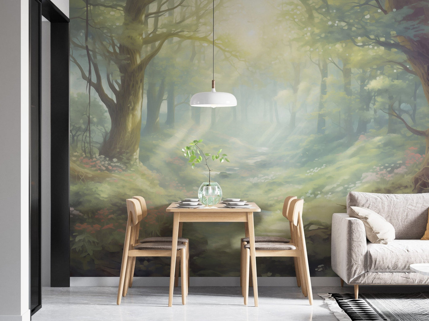 Sunset Forest Wallpaper Murals - Giffywalls DTIL47