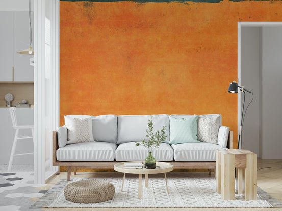 Sunset Haze Texture Wall Mural with warm coral hues and dusky pink gradients, GD5474