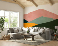 The design adds a sense of depth and visual interest to the space.

