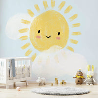 Adorable sun character with cloud GD326

