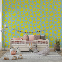 Sunshine-themed daisy wallpaper for bedrooms, GD957