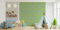 Fresh and lively floral wallpaper with daisies, GD957