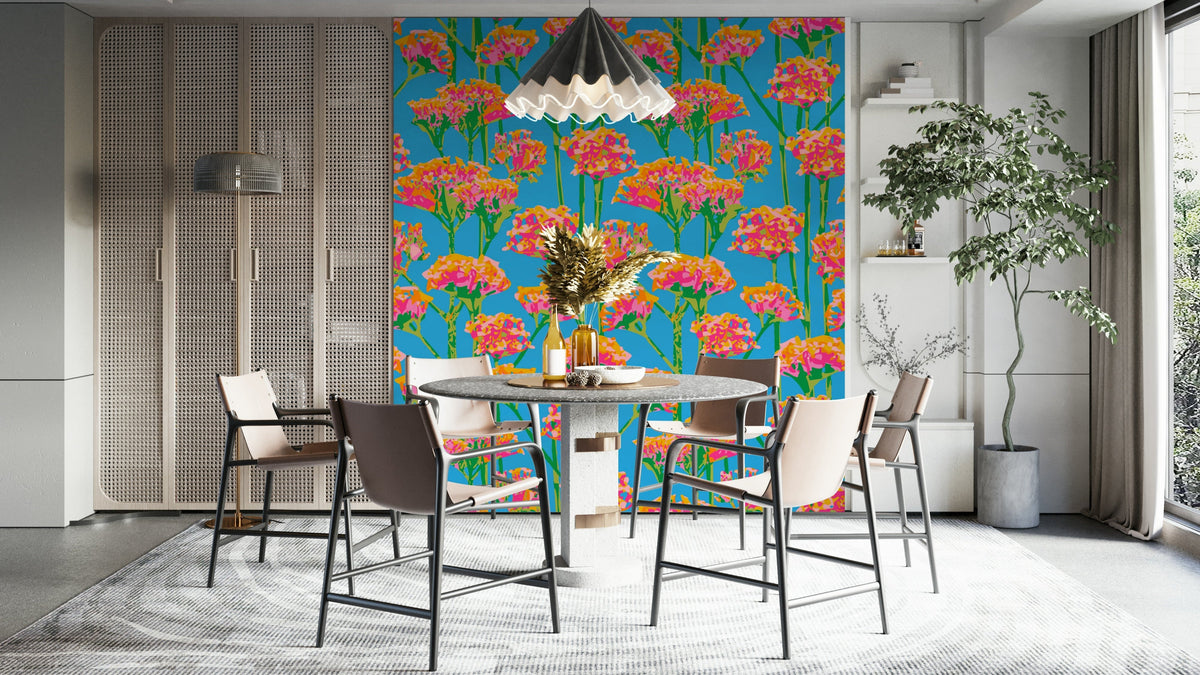 The mural extends across the entire wall, creating a dynamic backdrop. GD3656

