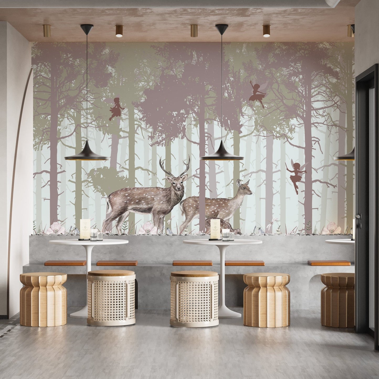 Surreal Fairies Wood Wallpaper Murals - Giffywalls A618