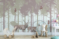 Mystical Fairies Wallpaper Mural with Jungle Backdrop A618