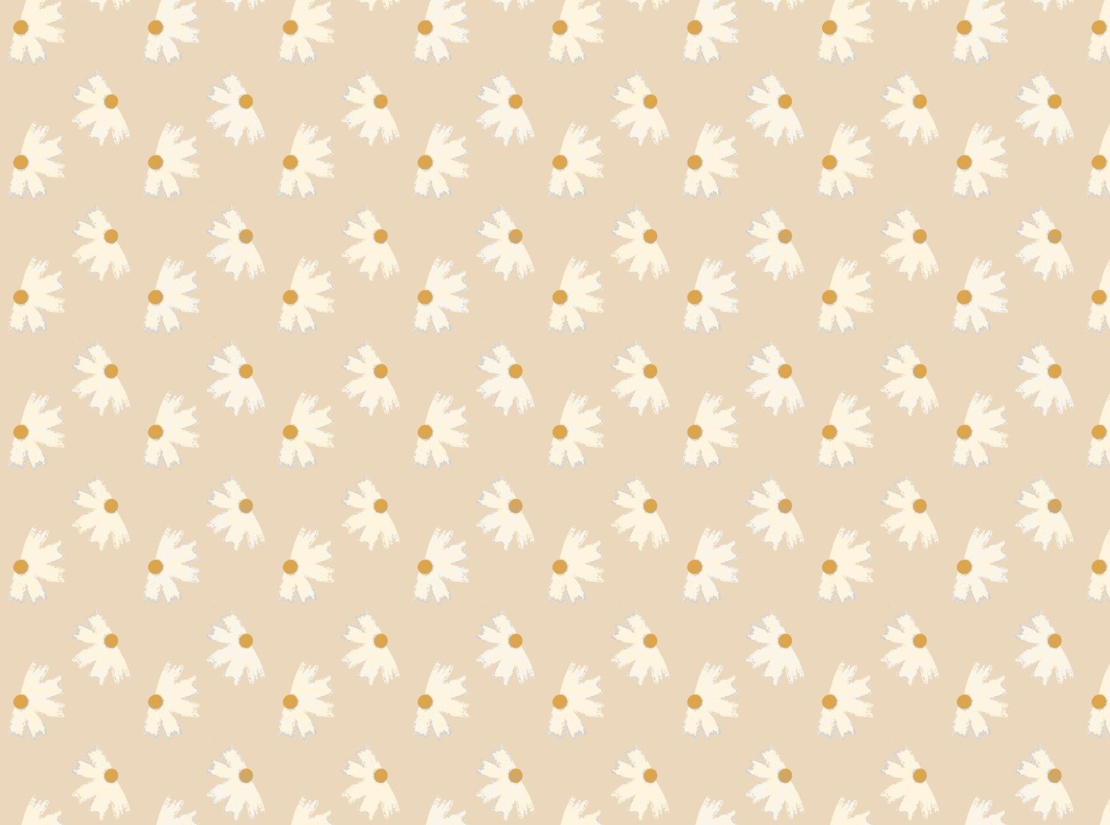 Chic Pearl Daisy Delight Wallpaper