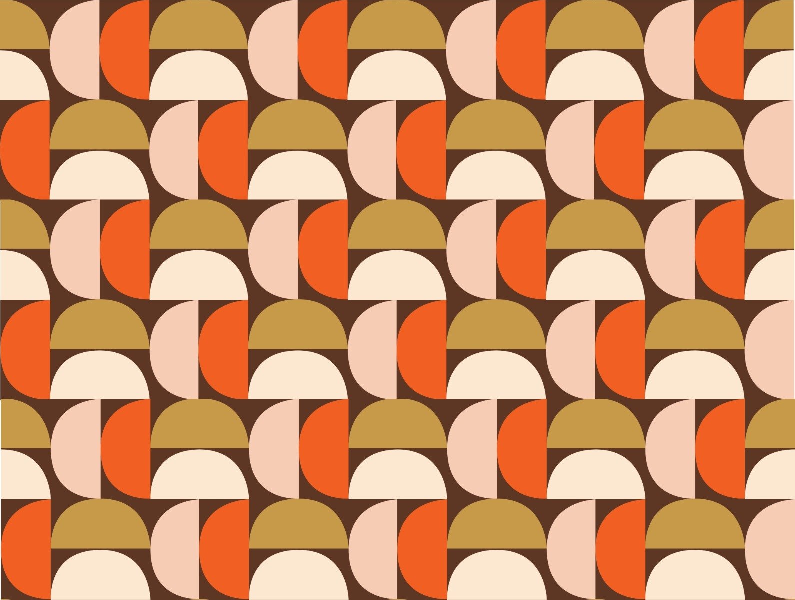 Semicircle Shade Wallpaper Mural in your room — zoomed