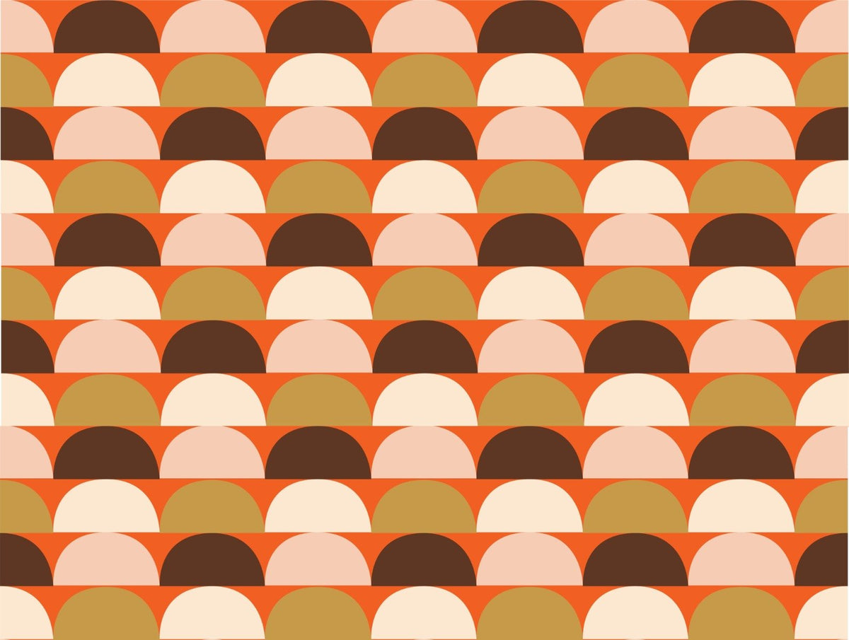 Mindfulness Semi Circle Pattern Wallpaper