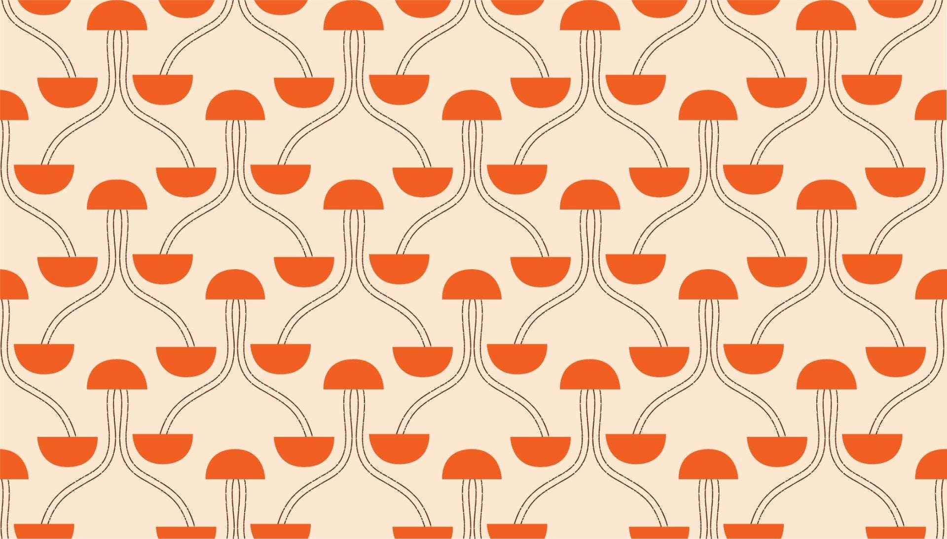 Mindfulness Zen Orange Wallpaper in your room — zoomed