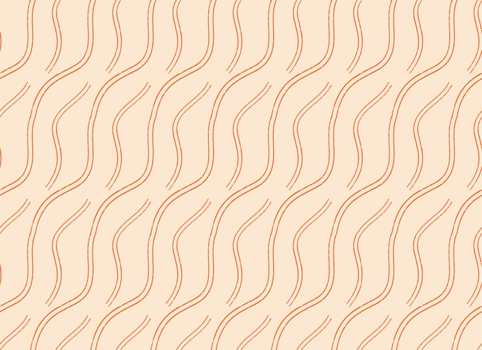 Orange Lines Mindfulness Zen Wallpaper