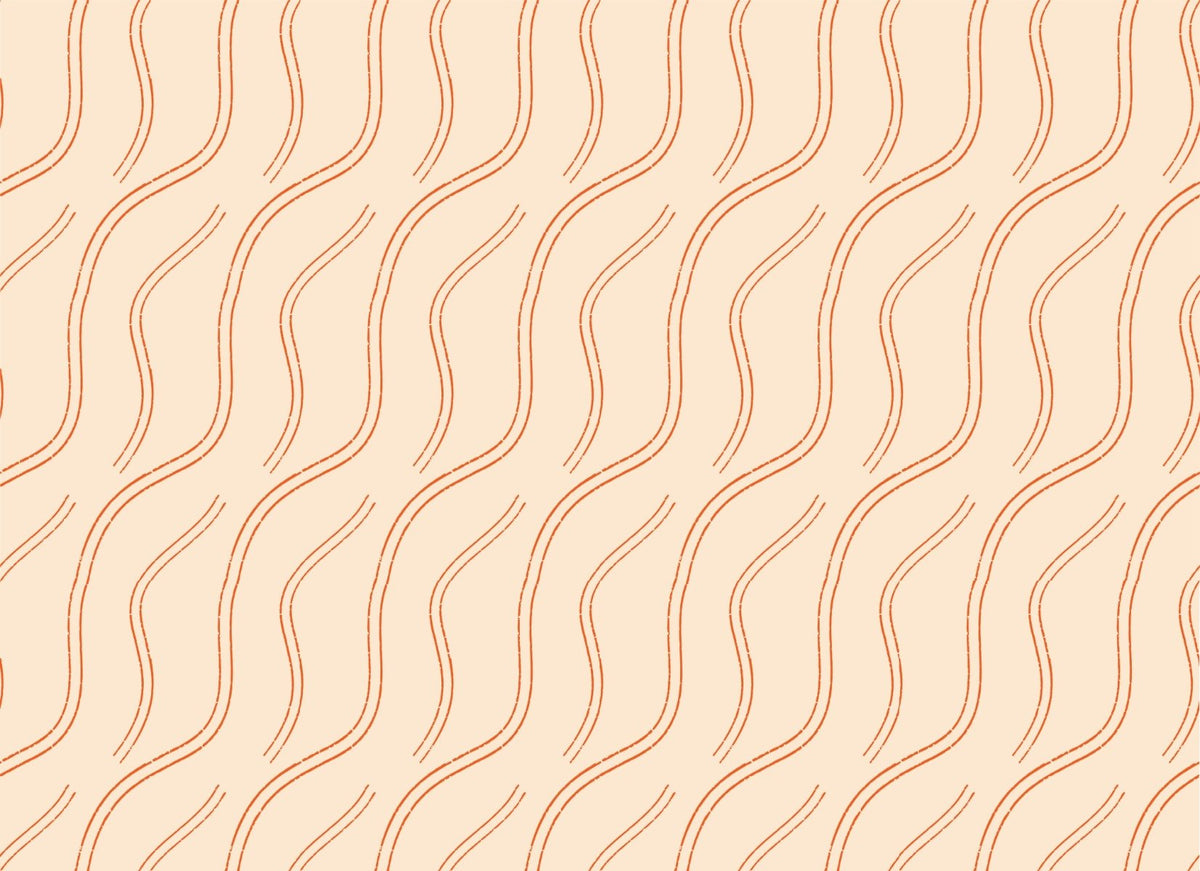 Orange Lines Mindfulness Zen Wallpaper in your room — zoomed