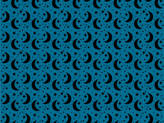 Moon Blue Background Wallpaper
