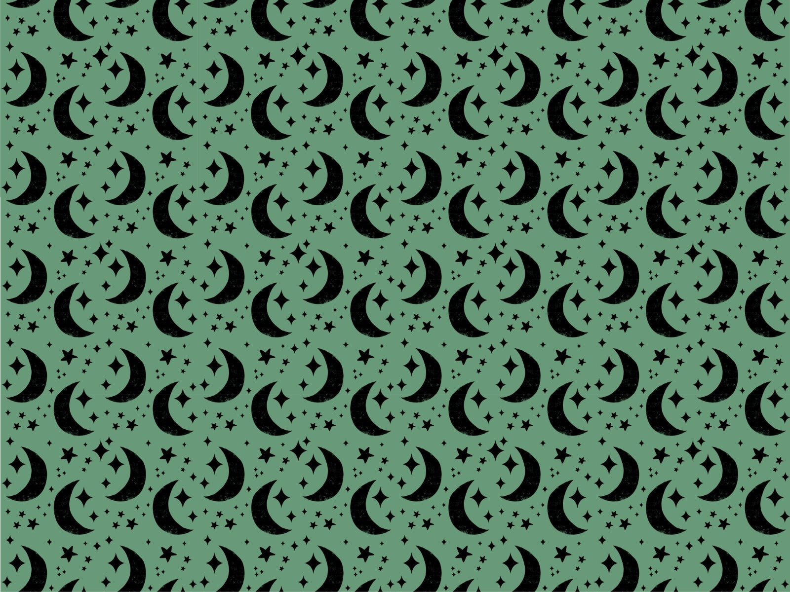 Moon Green Background Wallpaper