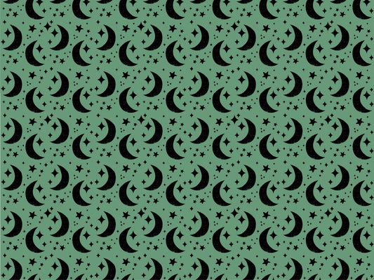 Moon Green Background Wallpaper